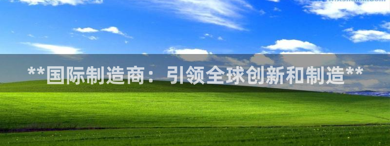 彩神购彩-购彩大厅入口：**国际制造商：引领全球创新和制造**