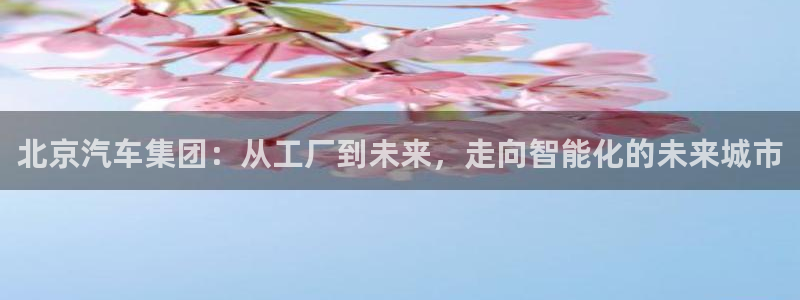彩神8购彩-购彩大厅：北京汽车集团：从工厂到未来，走向智能化