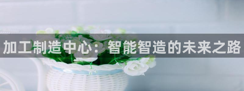 彩神vii购彩l心：加工制造中心：智能智造的未来之路