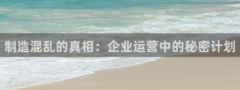 彩神是怎样一个平台赚钱的：制造混乱的真相：企业运营中的秘密计划